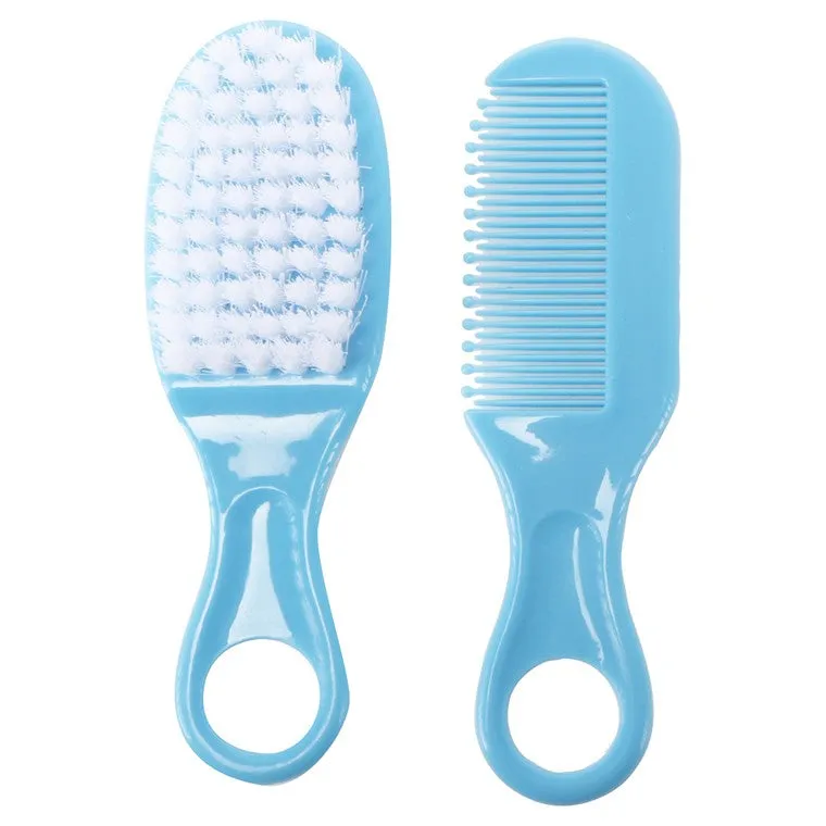 1st Steps Baby Brush & Comb 2 pce, 2 Asstd Colours