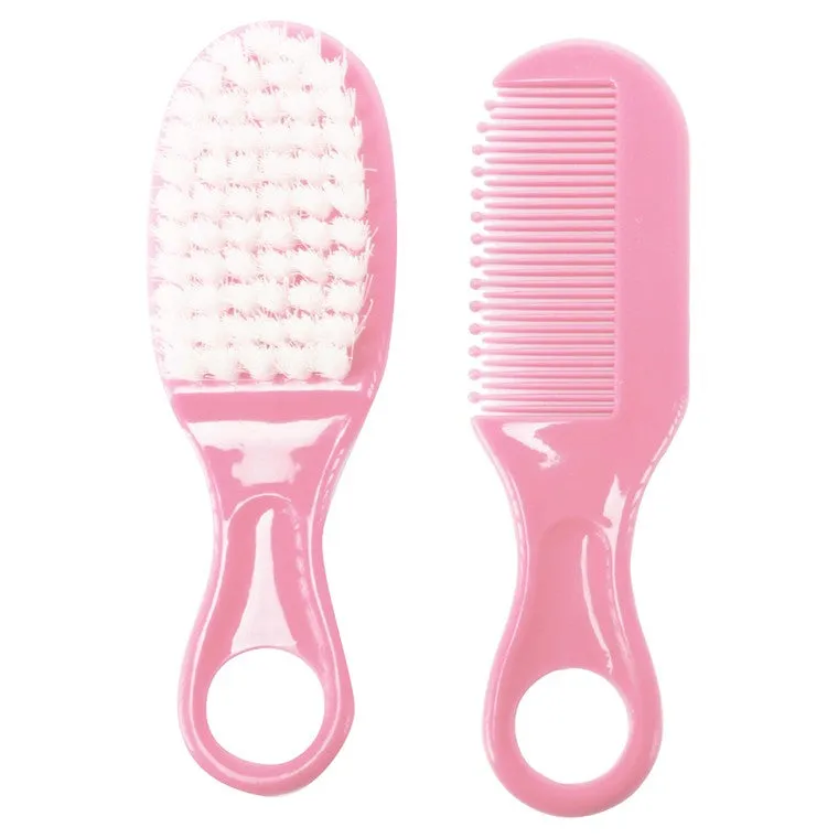 1st Steps Baby Brush & Comb 2 pce, 2 Asstd Colours