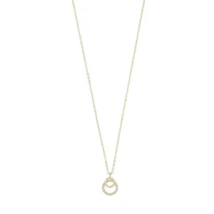 Ace Infinity Pendant Necklace | Gold Plated with Cubic Zirconia