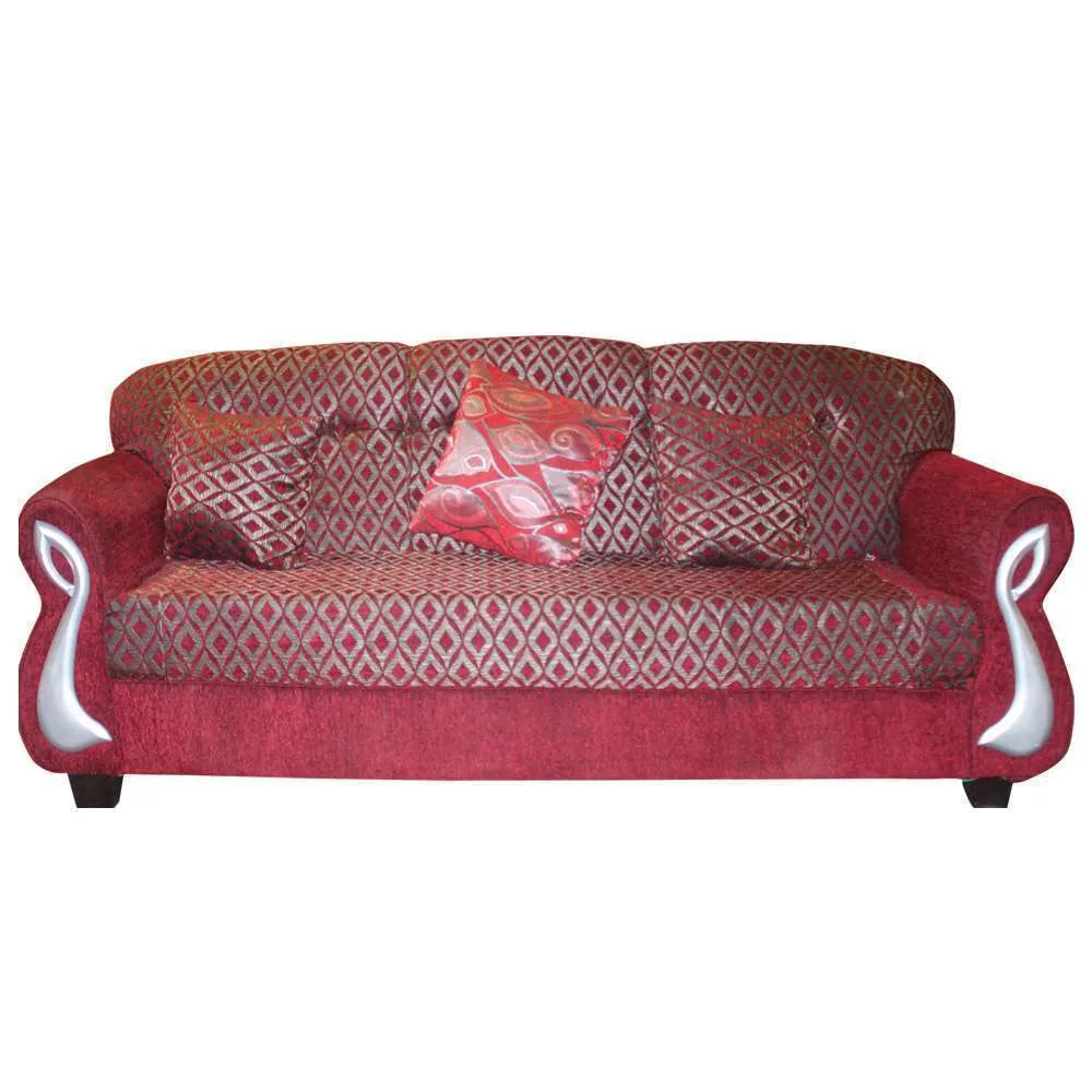 Amie 3 2 1 Fabric Sofa Set Cushions Assorted Colors