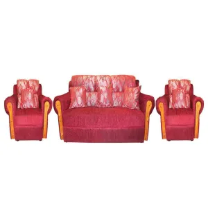 Andrea 3 1 1 Fabric Sofa Set Cushions Assorted Colors