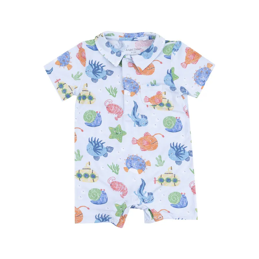 Angel Dear Cute Ocean Creatures Polo Shortie