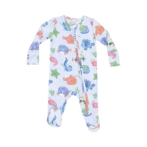 Angel Dear Cute Ocean Creatures Zipper Footie