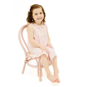 Angel Dear Pink Peter Pan Button Front Dress