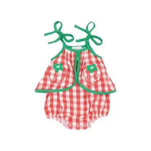 Angel Dear Strawberry Swing Front Sunsuit
