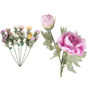 Antheia Peony 3 Head, 90cm, 6 Asstd