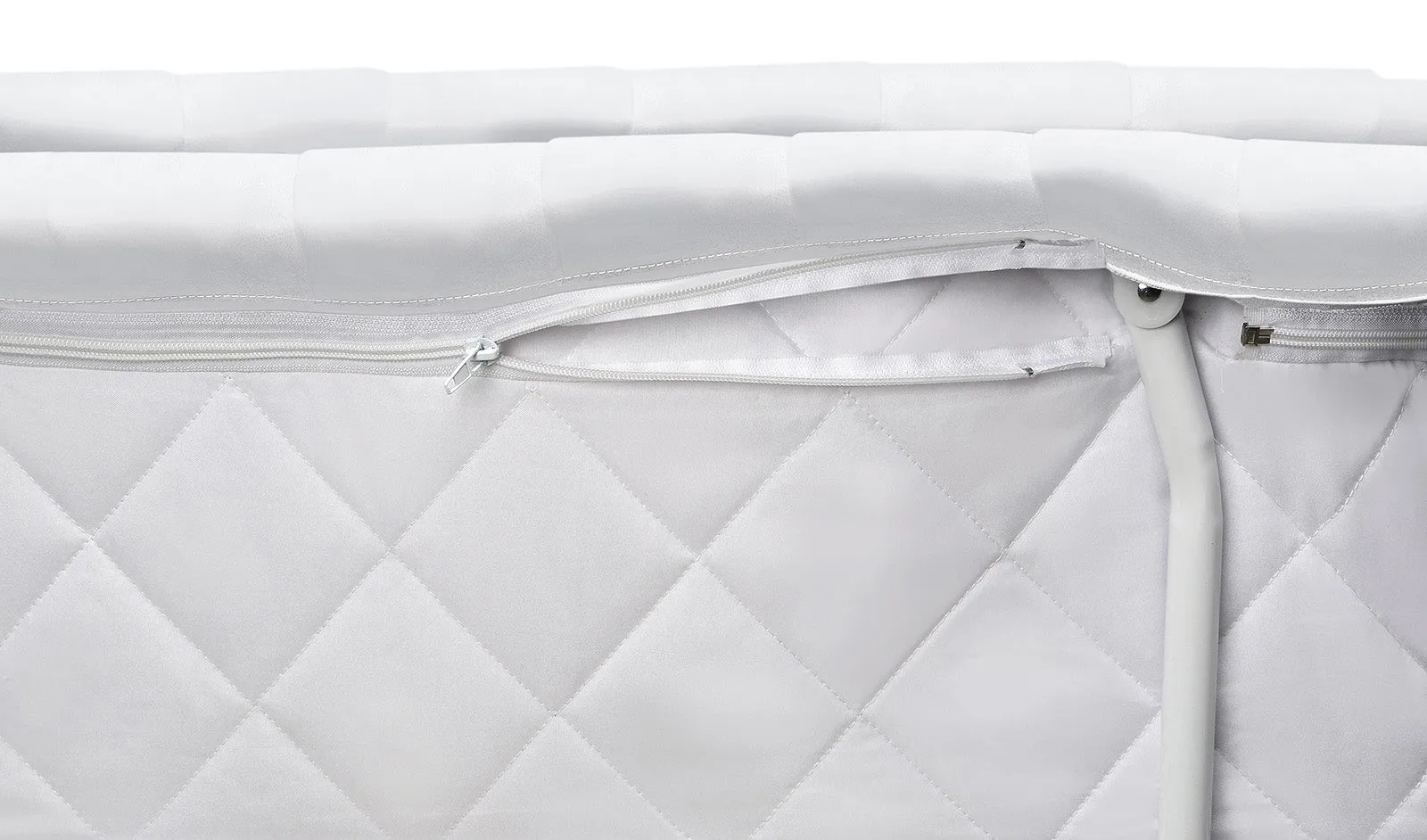 Badger Basket White Long Skirt Wishes Oval Bassinet