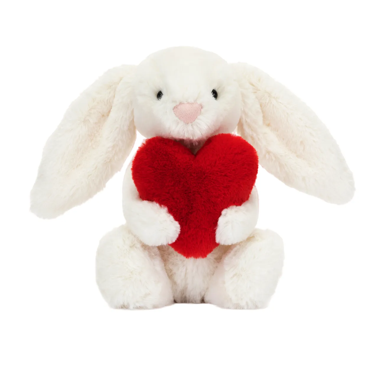 Bashful Red Love Heart Bunny Soft Toy | Little