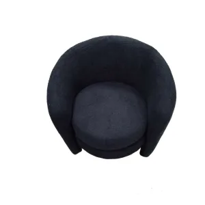 Beteck Fabric Lounge Chair Black