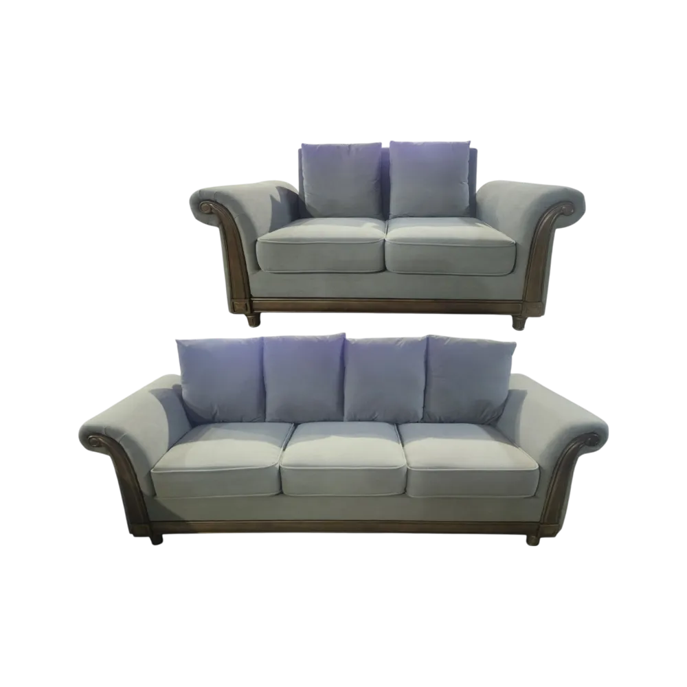 Bless 3 2 Fabric Sofa Light Grey #1300