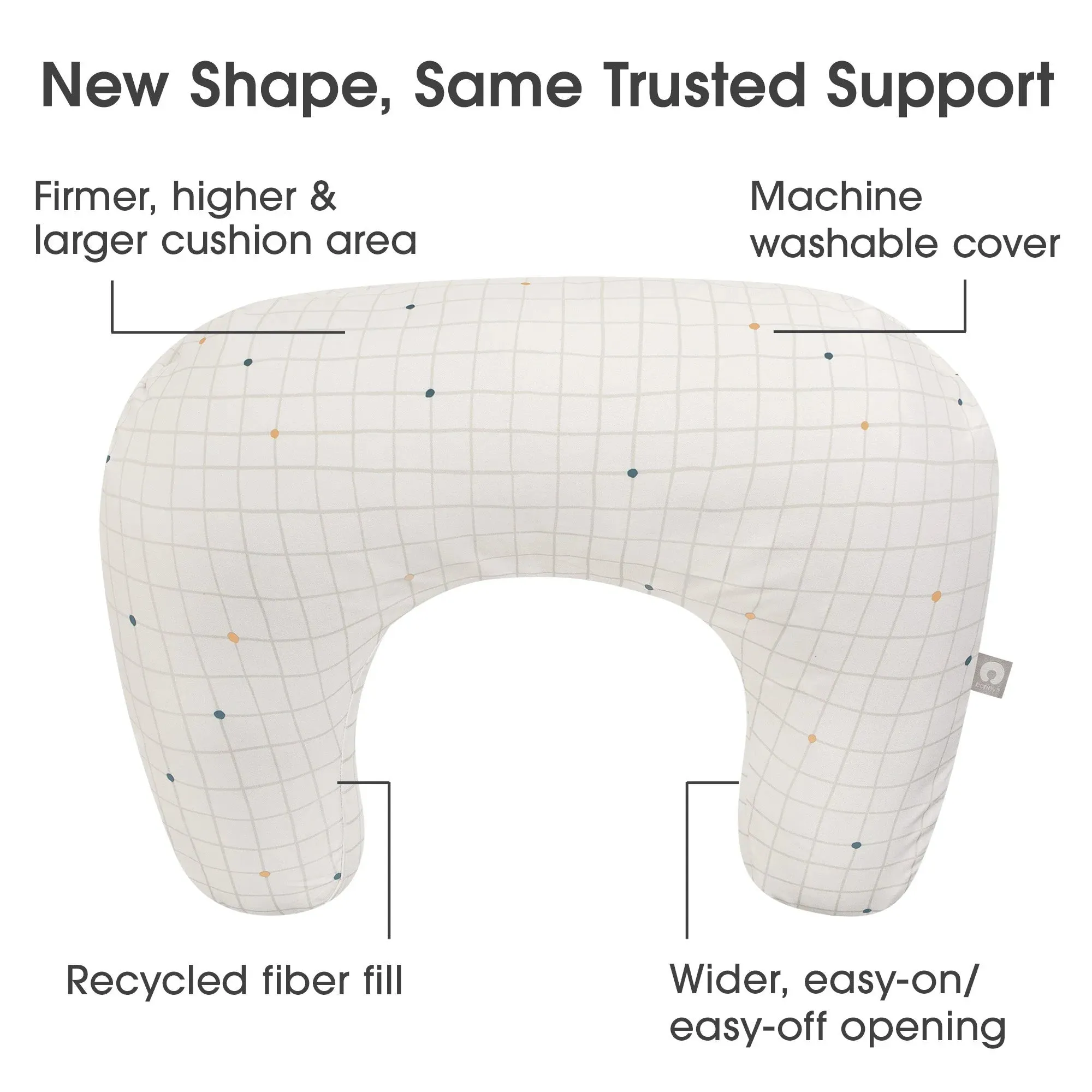 Boppy Nursing Pillow | Beige Graph Checker