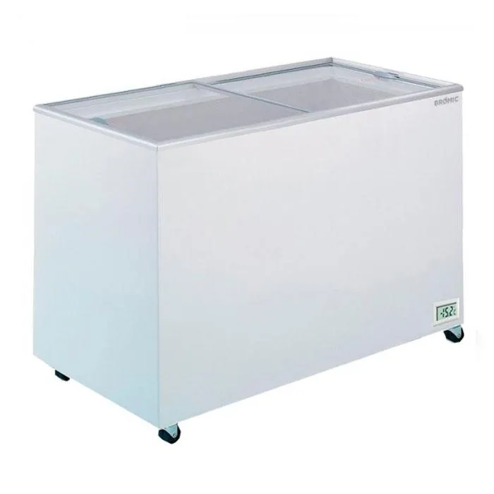 Bromic 401L Flat Top/Flat Glass Chest Freezer CF0400FTFG