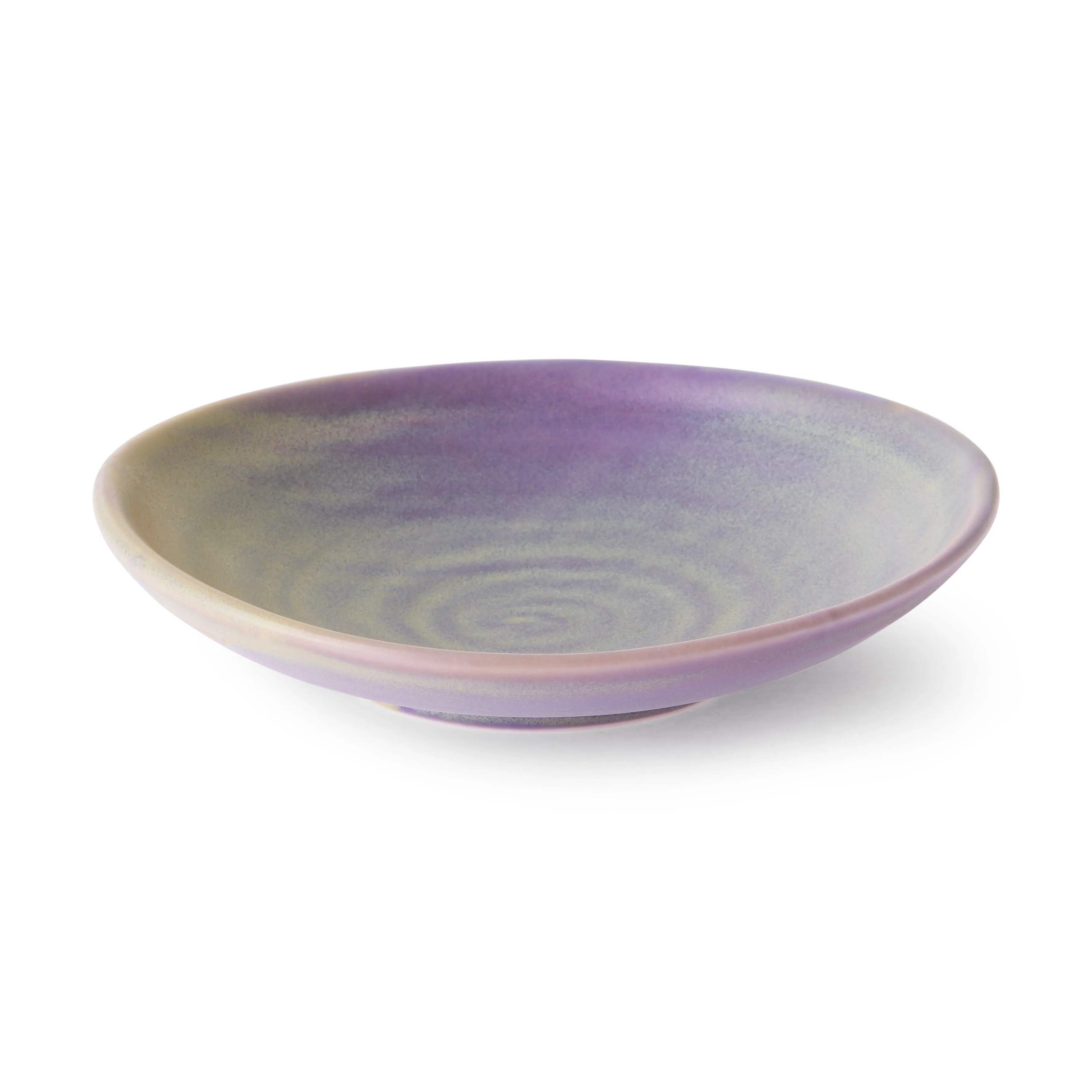 Chef Ceramics: Flat Bowl Purple/Green