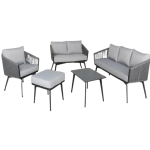 Compton 3 2 1 Outdoor Sofa Set with Ottoman & Coffee Table #CF2803