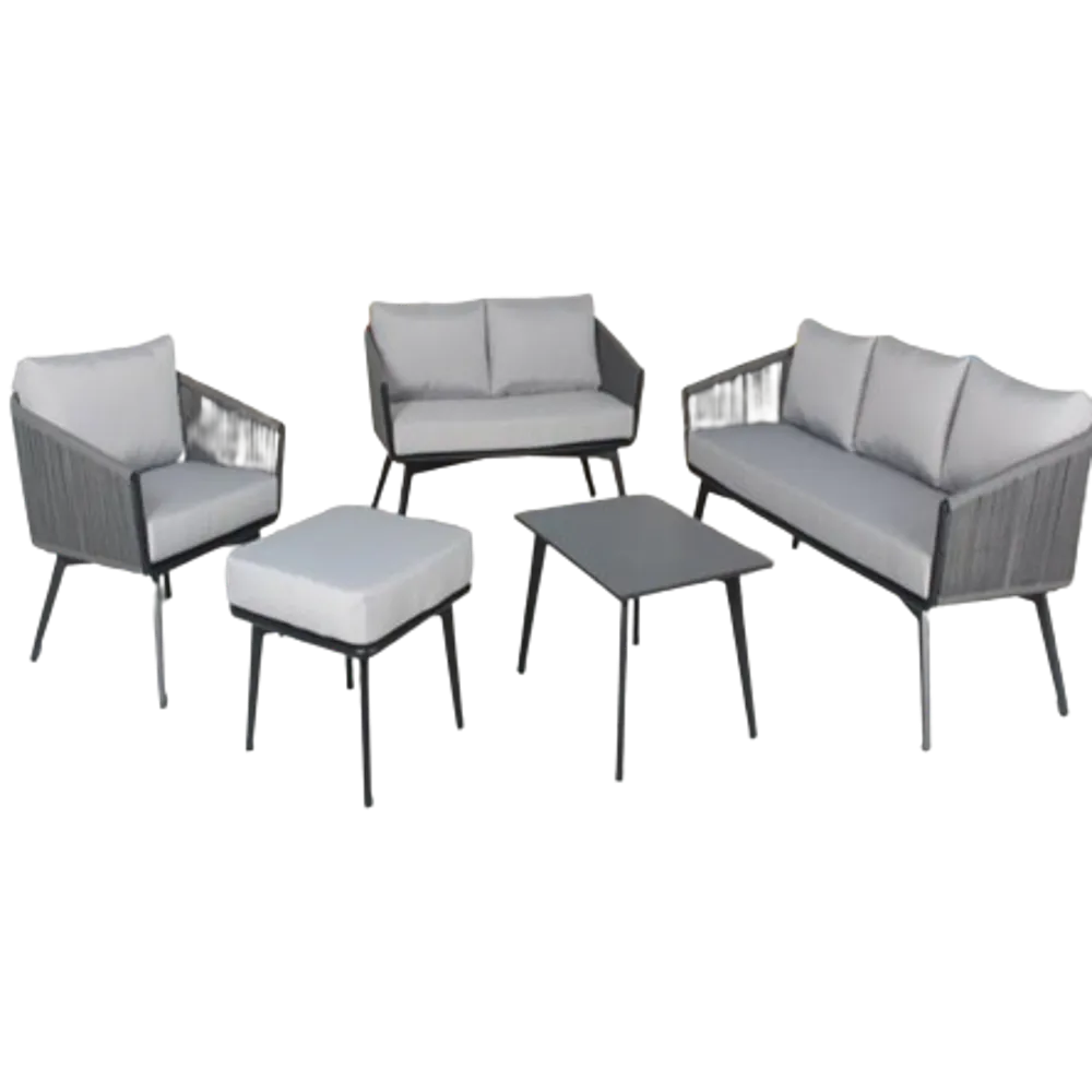 Compton 3 2 1 Outdoor Sofa Set with Ottoman & Coffee Table #CF2803