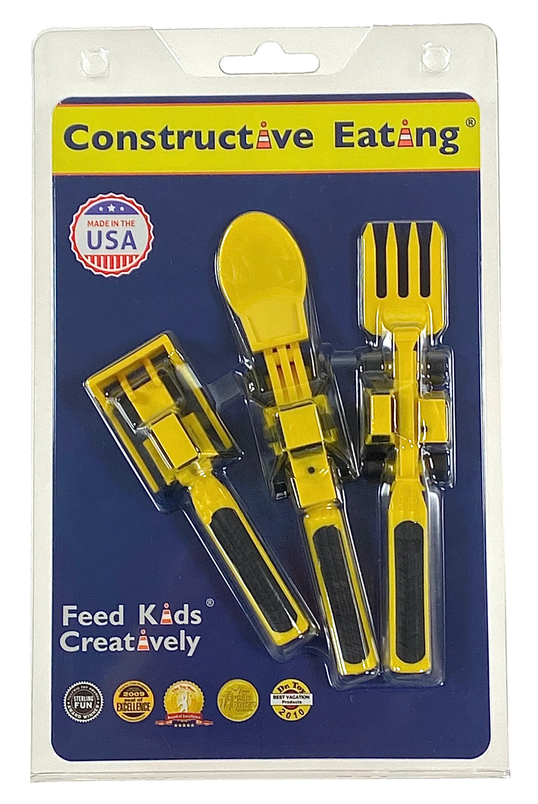 Constructive Eating 3 Piece Construction Feeding Set