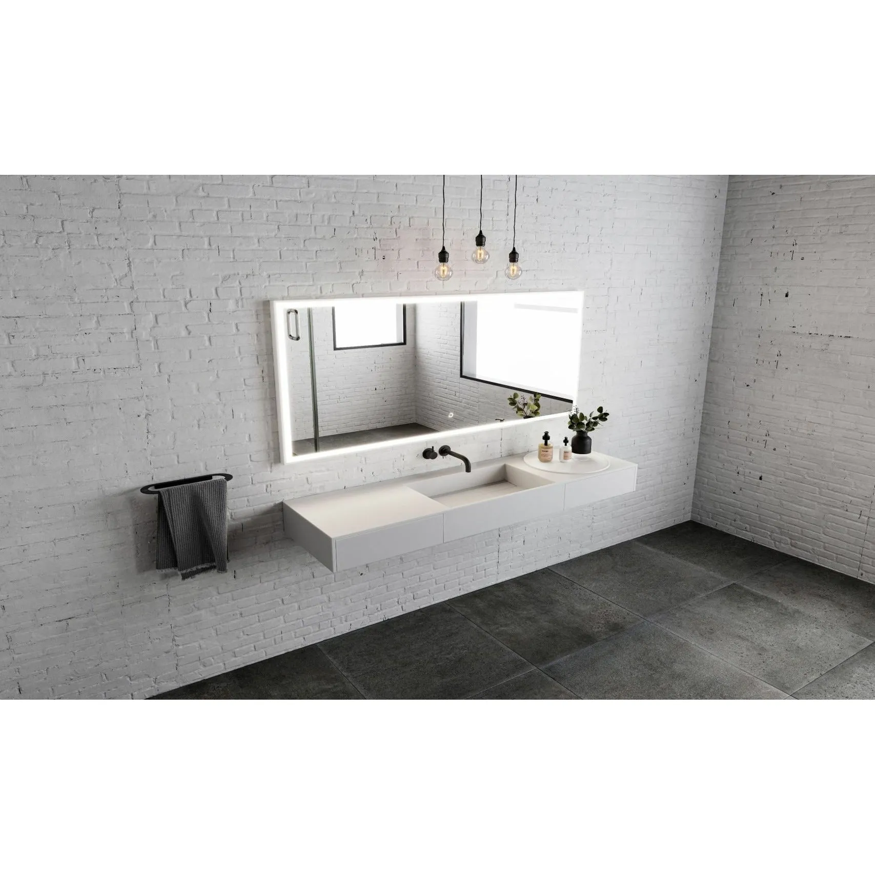 Copenhagen Bath Enköping Wash Basin, L140 Cm