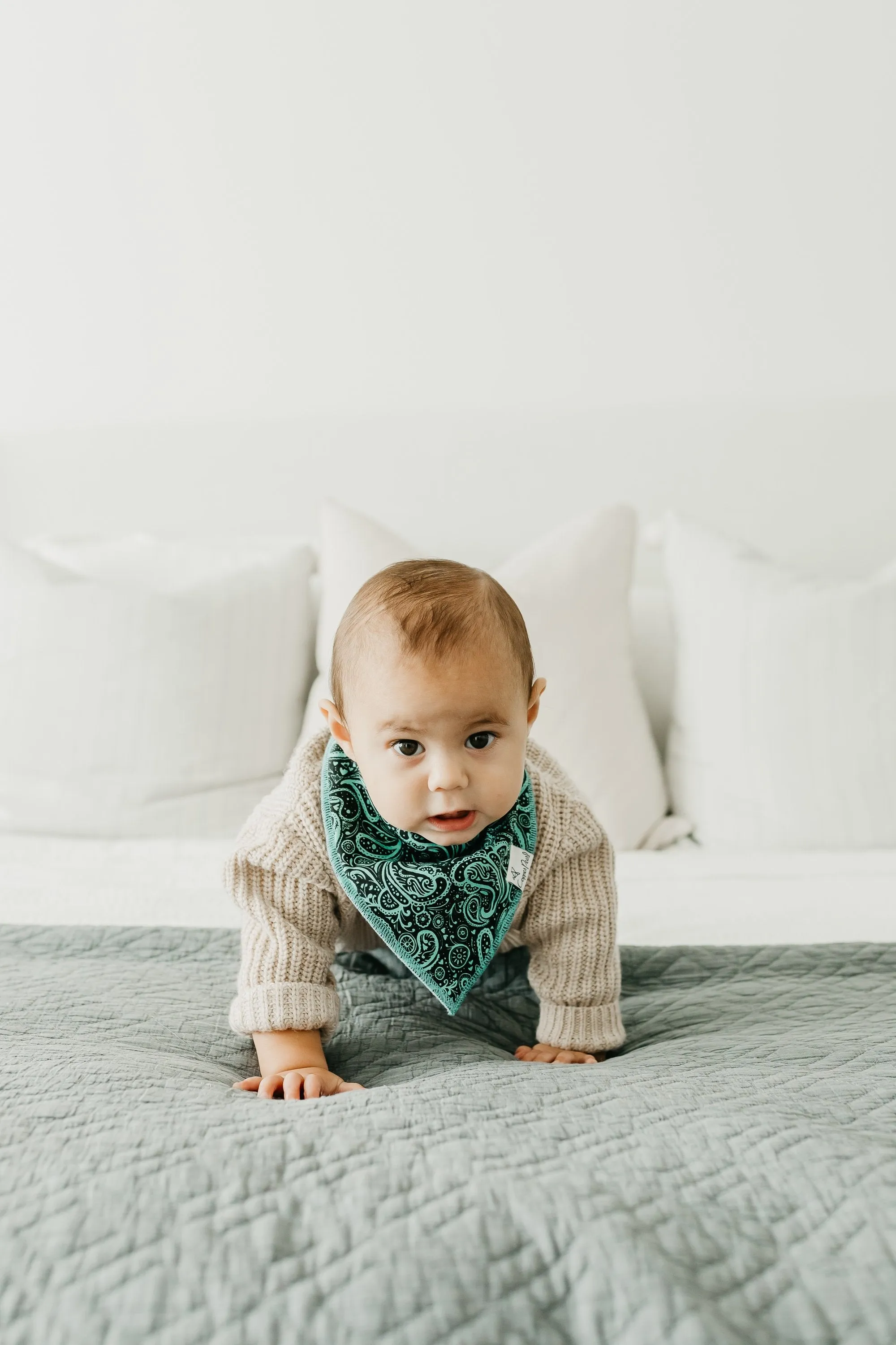 Copper Pearl Baby Bandana Bibs | Jo