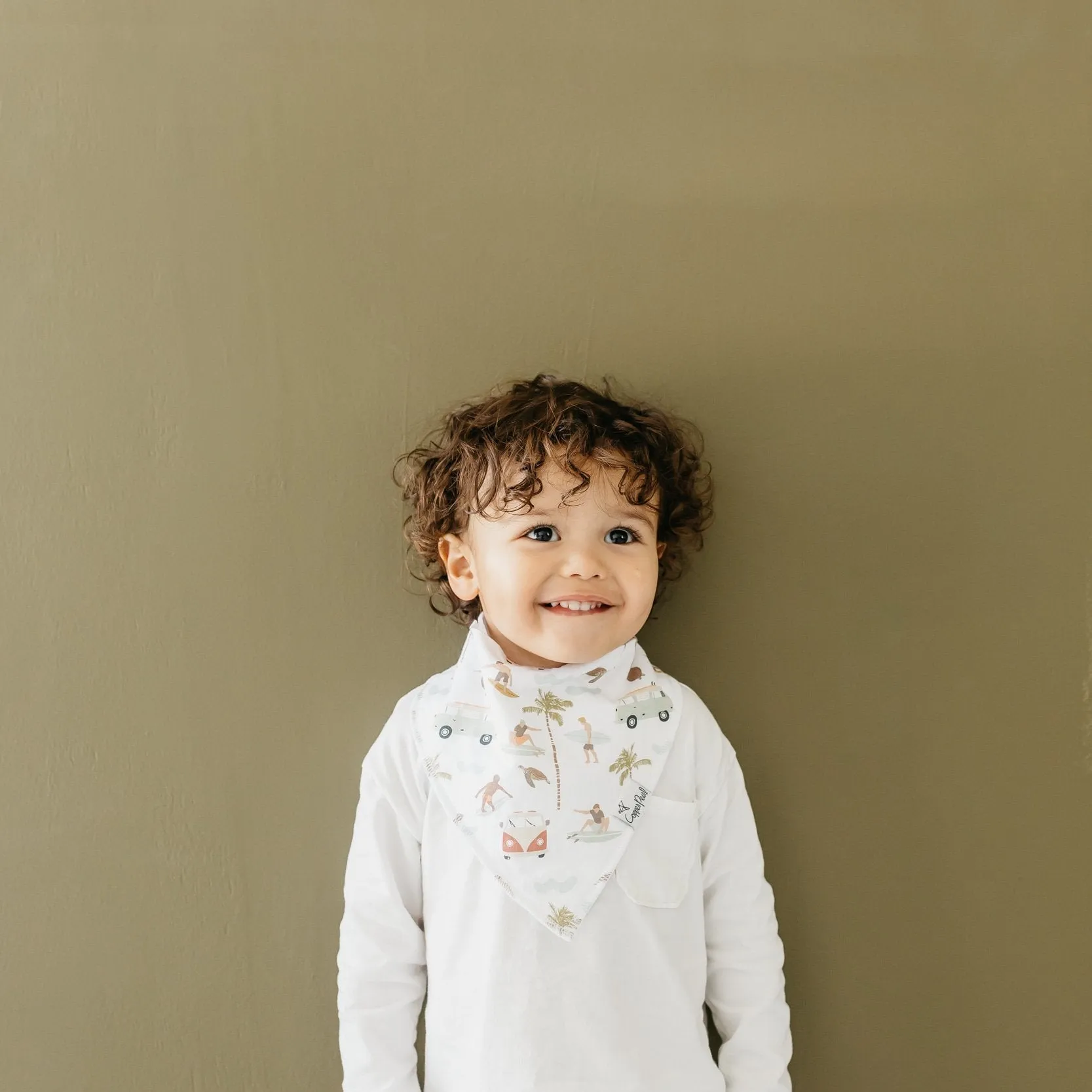 Copper Pearl Baby Bandana Bibs | Maui