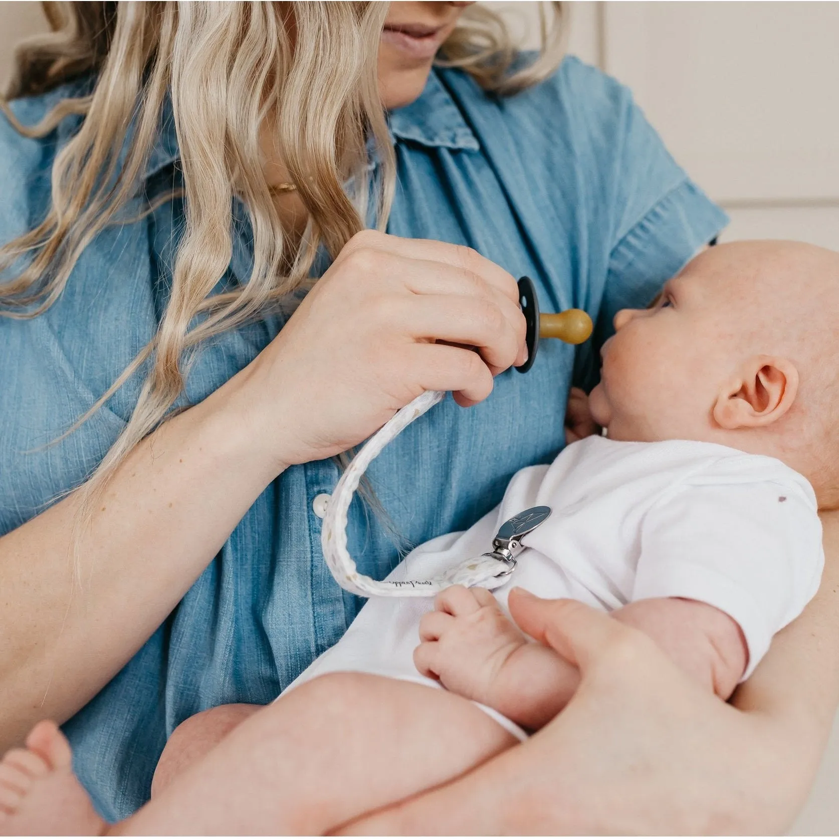 Copper Pearl Binky Clips | Rex