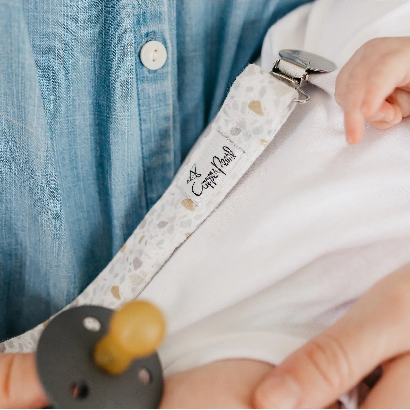 Copper Pearl Binky Clips | Rex