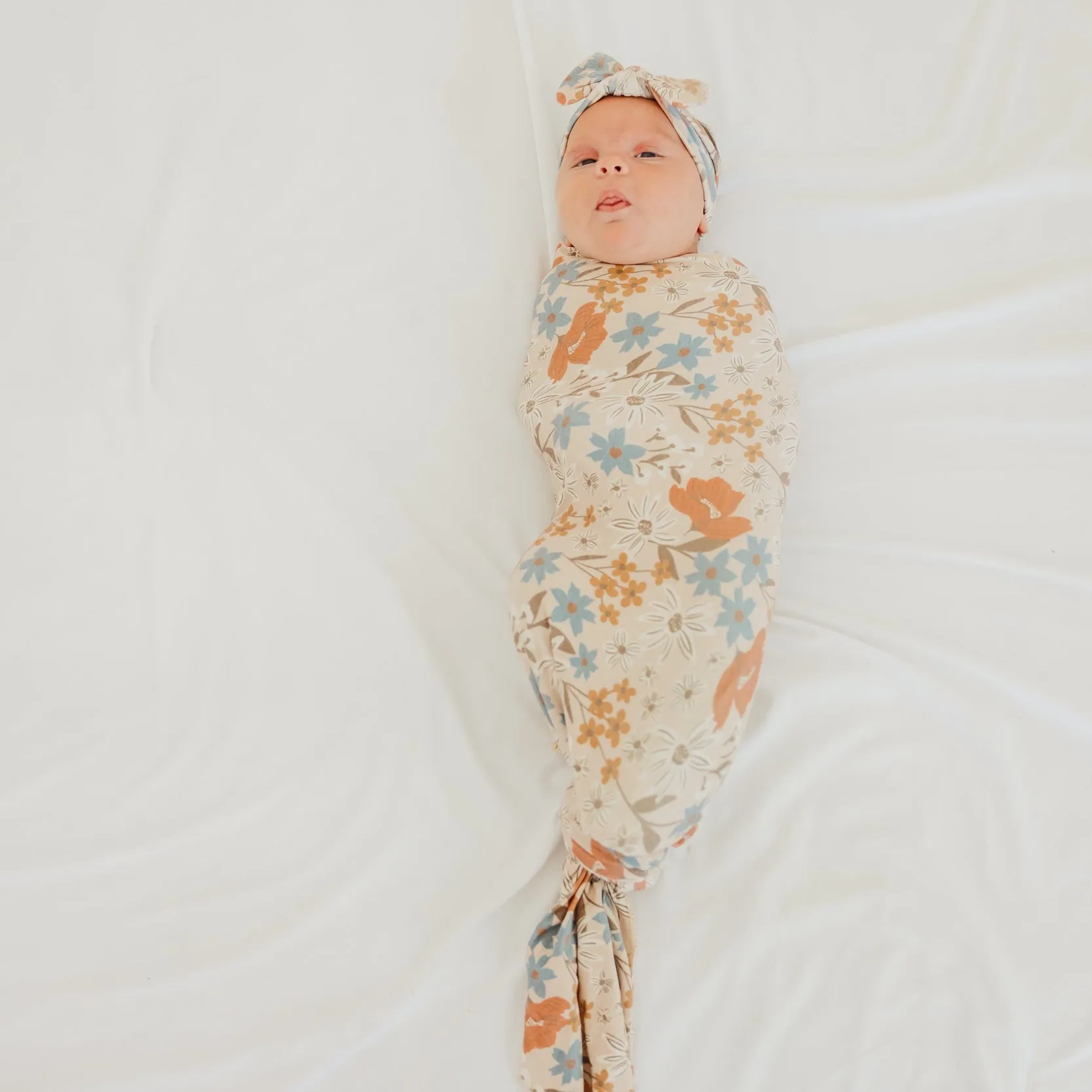 Copper Pearl Knit Swaddle Blanket | Eden