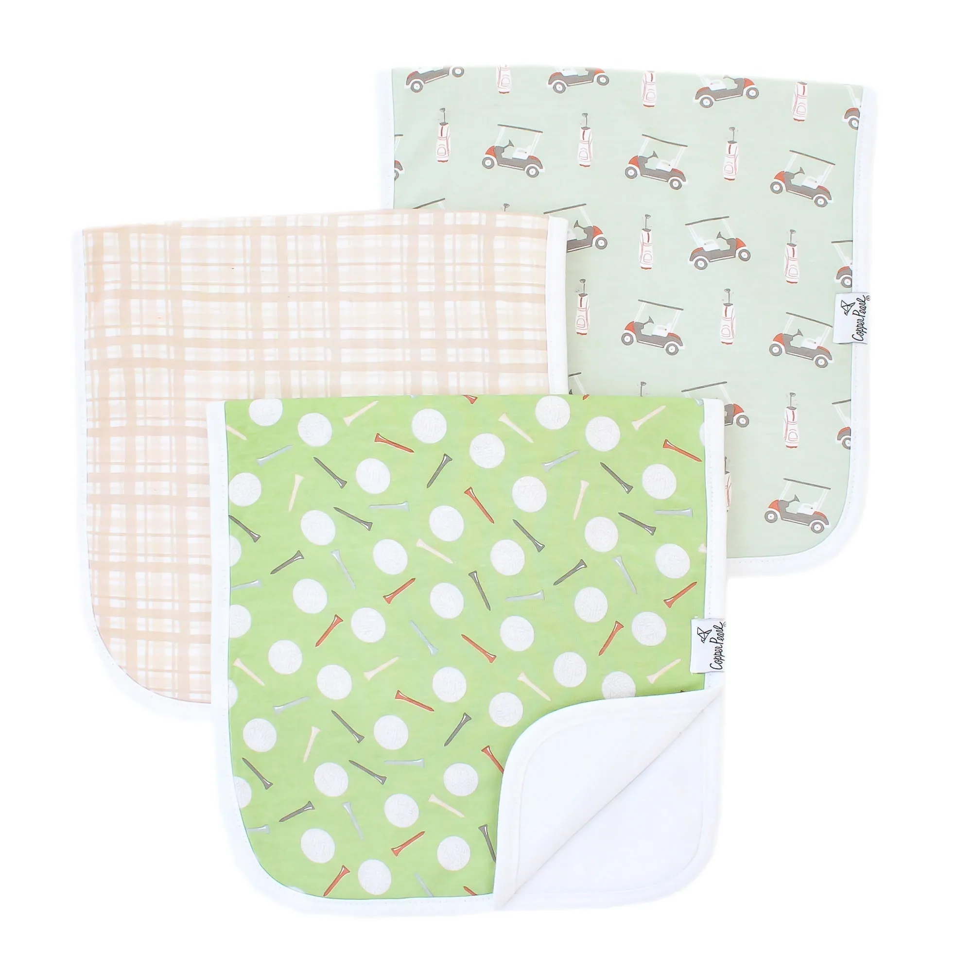 Copper Pearl Premium Burp Cloths | Bogey
