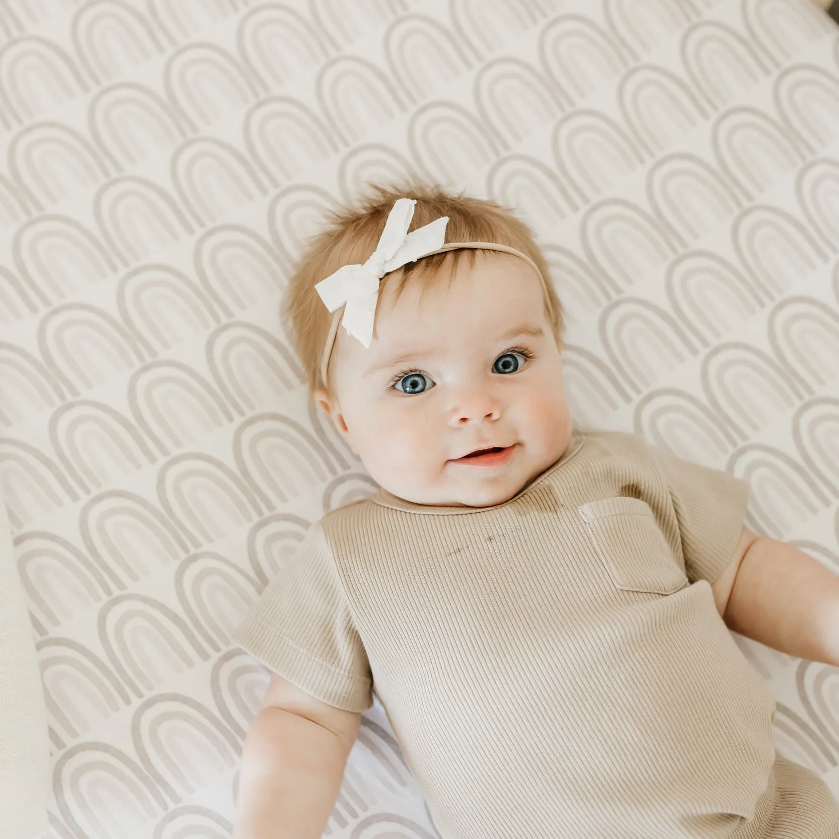 Copper Pearl Premium Knit Fitted Crib Sheet | Bliss