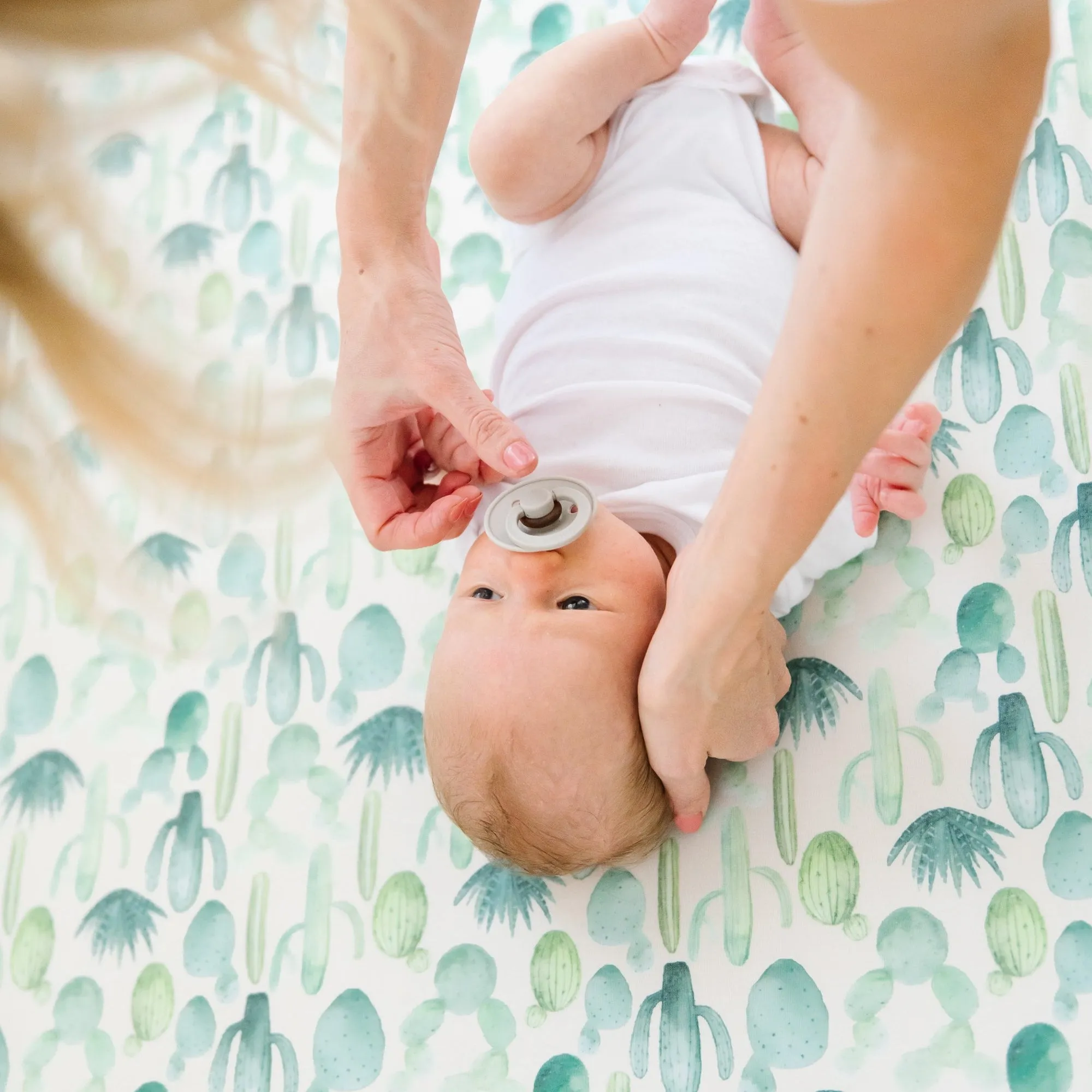 Copper Pearl Premium Knit Fitted Crib Sheet | Desert