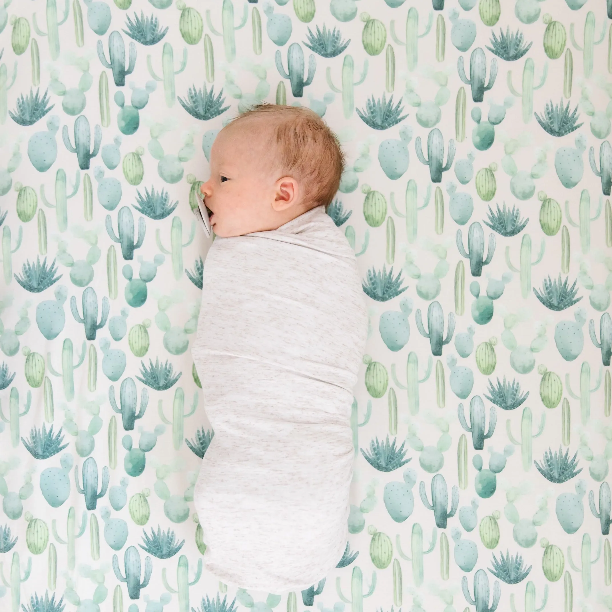 Copper Pearl Premium Knit Fitted Crib Sheet | Desert