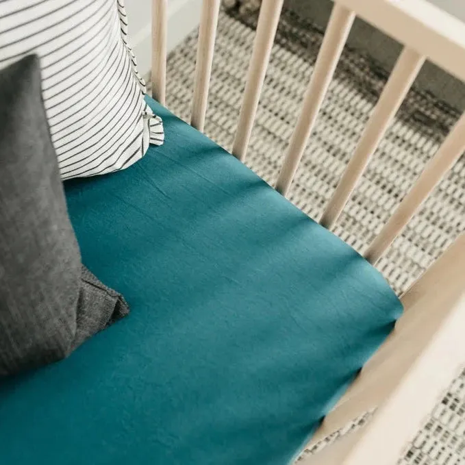 Copper Pearl Premium Knit Fitted Crib Sheet | Jaspar