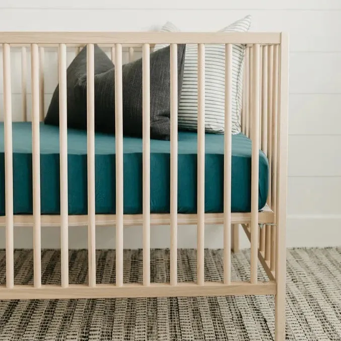 Copper Pearl Premium Knit Fitted Crib Sheet | Jaspar
