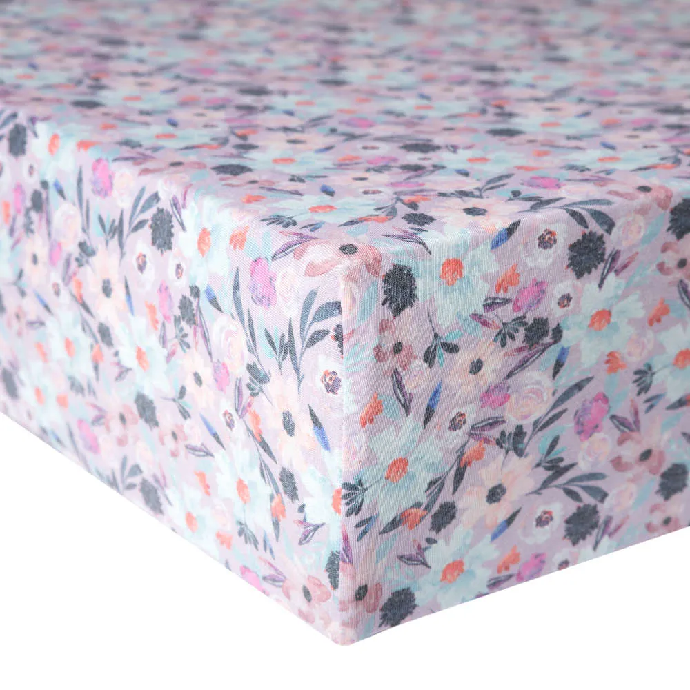 Copper Pearl Premium Knit Fitted Crib Sheet | Morgan
