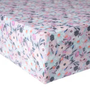 Copper Pearl Premium Knit Fitted Crib Sheet | Morgan
