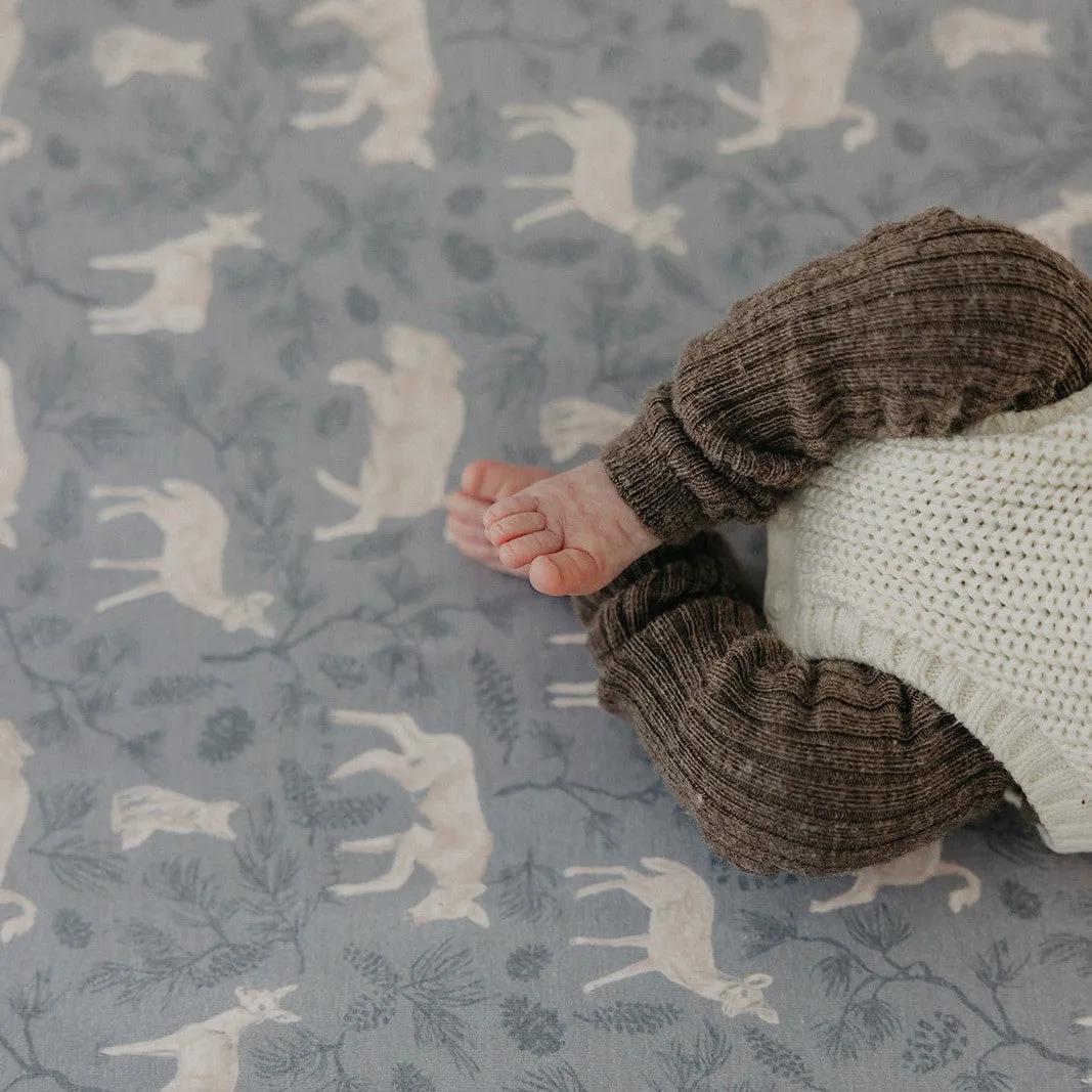 Copper Pearl Premium Knit Fitted Crib Sheet | Timber