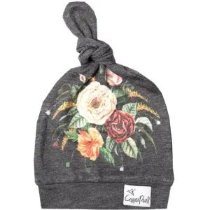 Copper Pearl Top Knot Hat | Raven