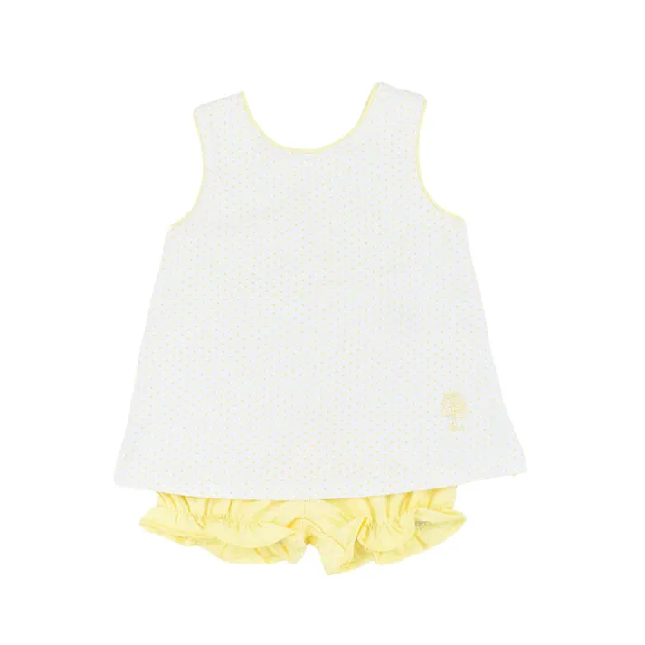 Cypress Row Classic Yellow Dot Swing Back Set