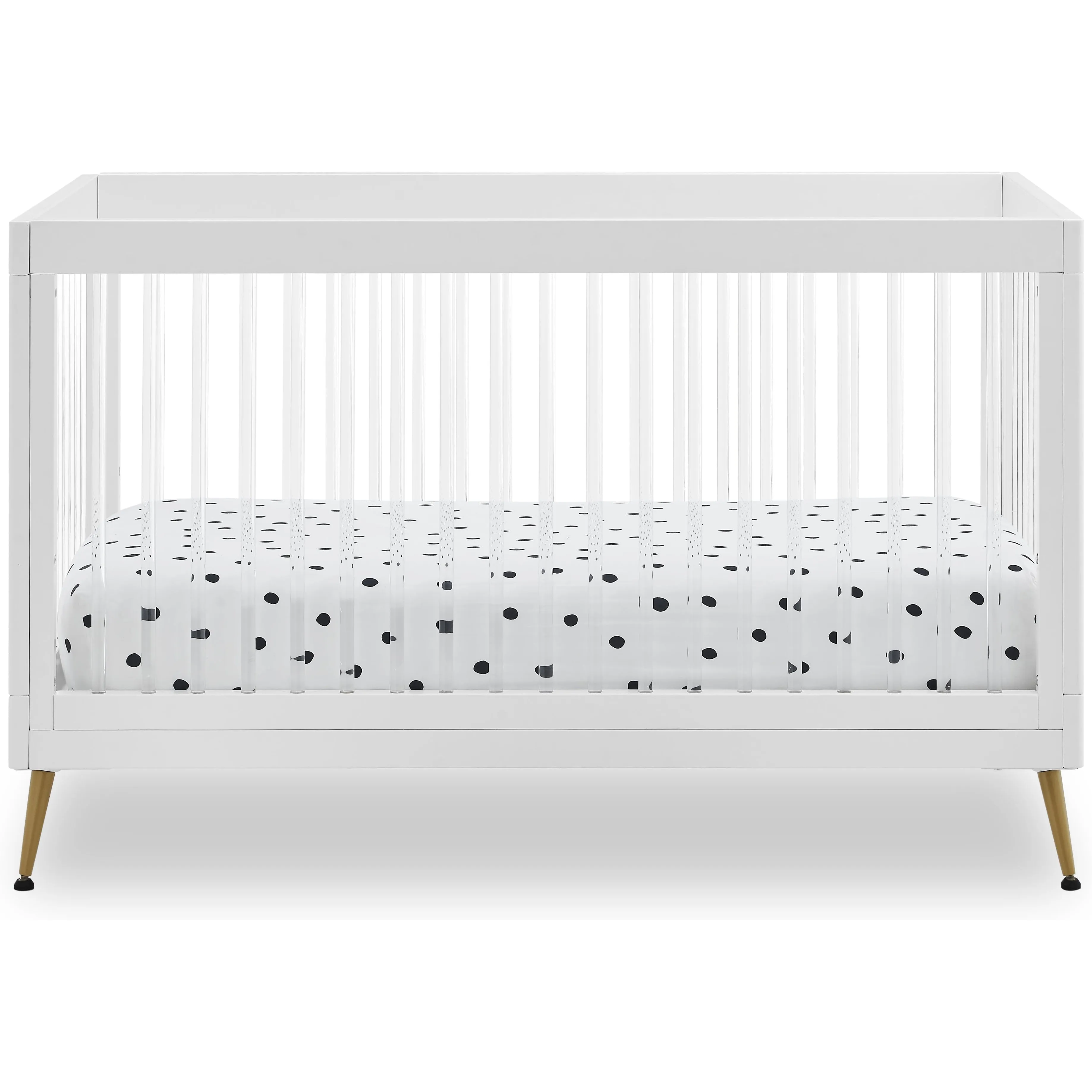 Delta Children Sloane 4-in-1 Acrylic Convertible Crib   Conversion Rails