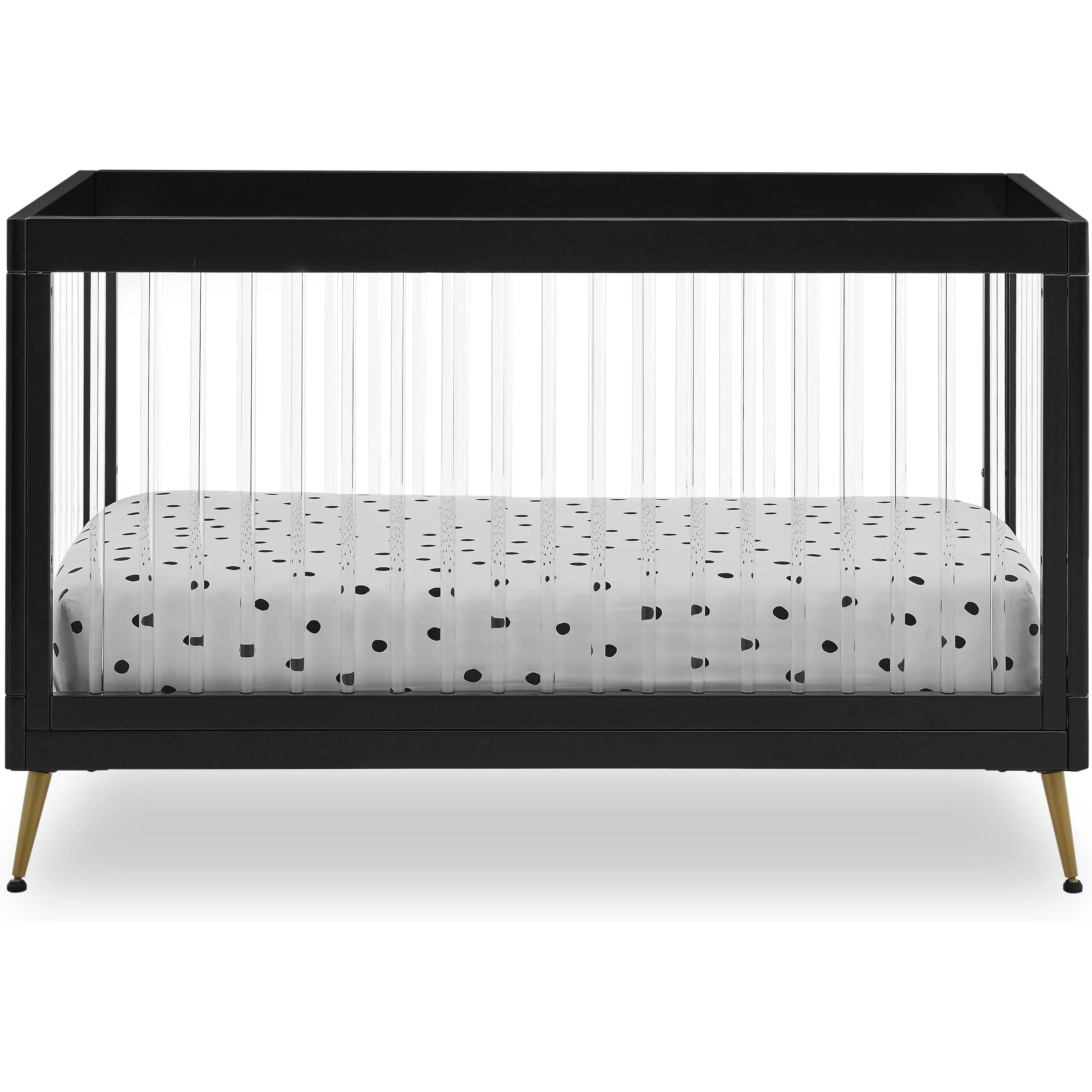 Delta Children Sloane 4-in-1 Acrylic Convertible Crib   Conversion Rails