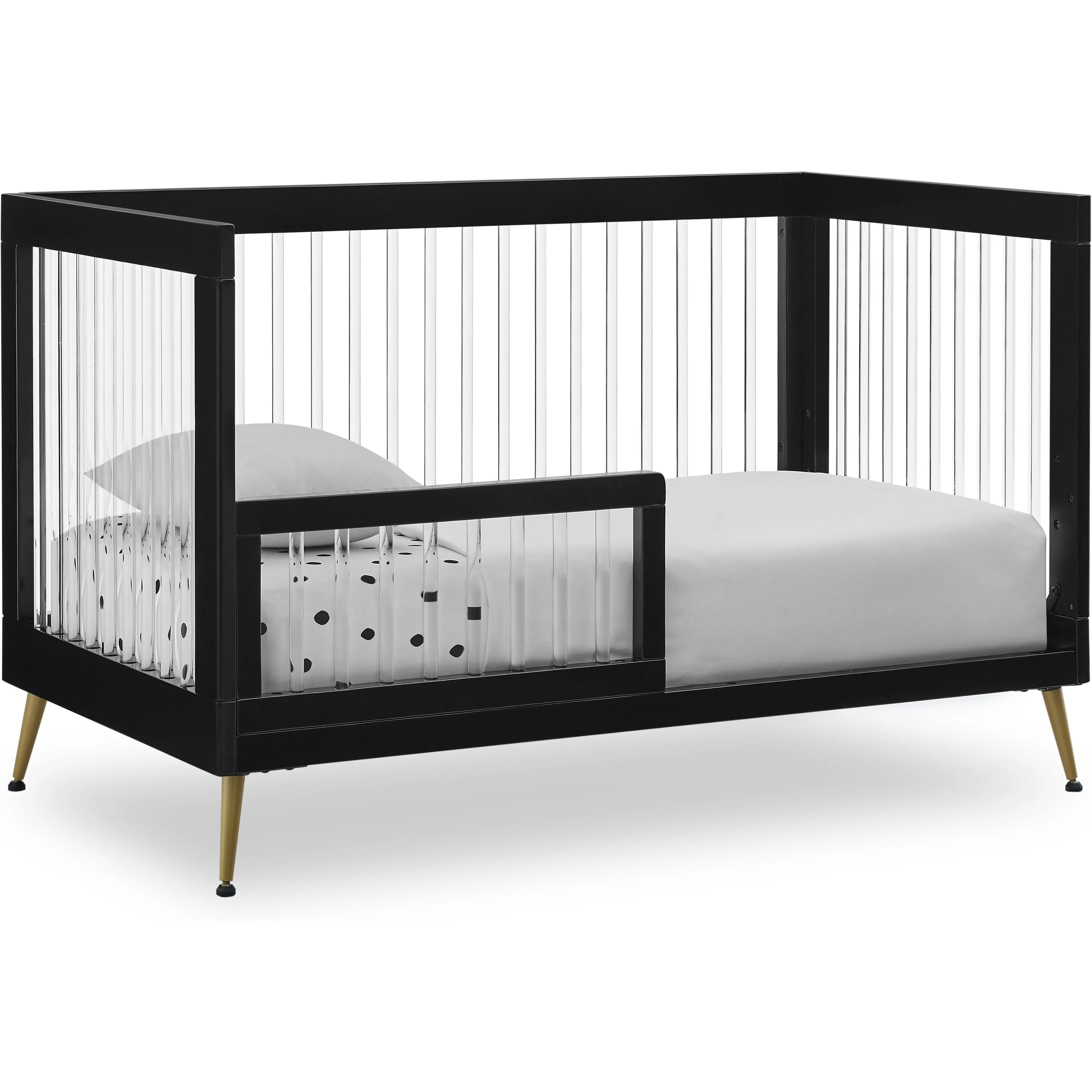 Delta Children Sloane 4-in-1 Acrylic Convertible Crib   Conversion Rails