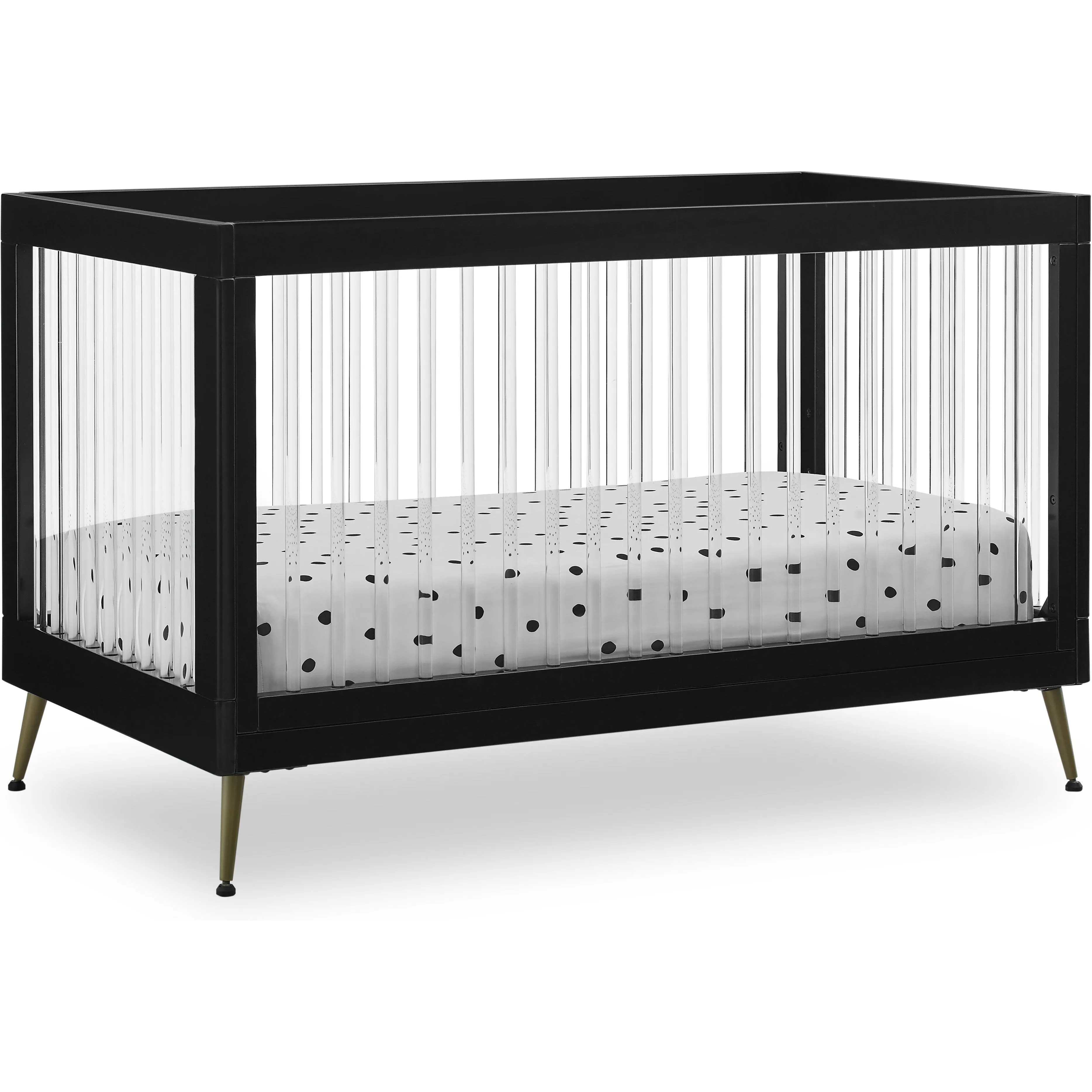 Delta Children Sloane 4-in-1 Acrylic Convertible Crib   Conversion Rails