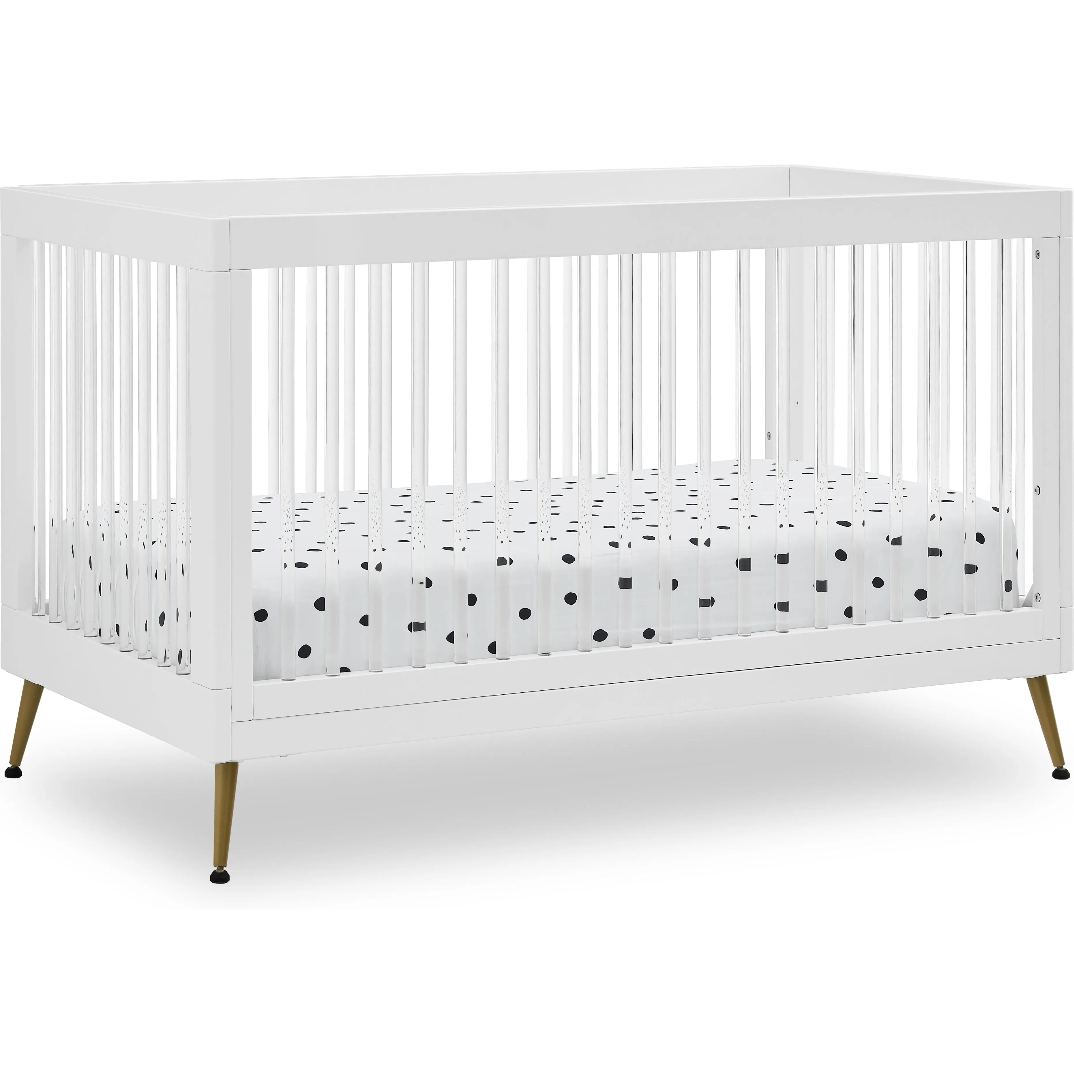 Delta Children Sloane 4-in-1 Acrylic Convertible Crib   Conversion Rails