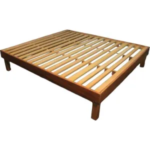 Diamex Double Bed Base Mahogany
