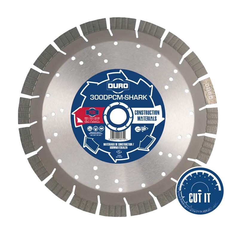 Duro Plus DPCM-SHARK Construction Materials Blade with Shark Segments
