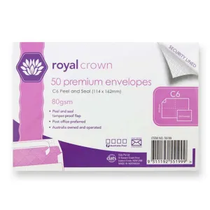 Envelope Wallet, C6, 50pk
