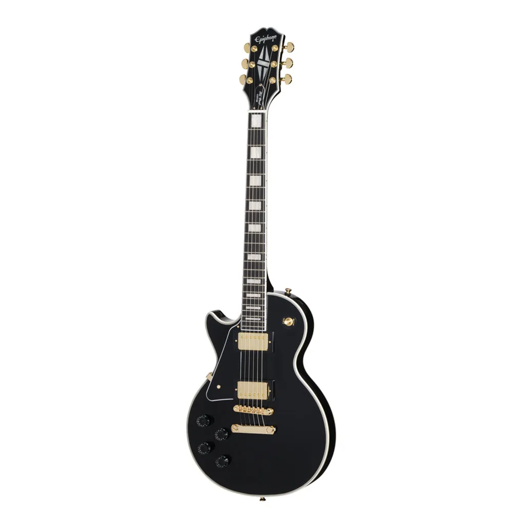 Epiphone Les Paul Custom Left Handed with Premium Gig Bag - Ebony