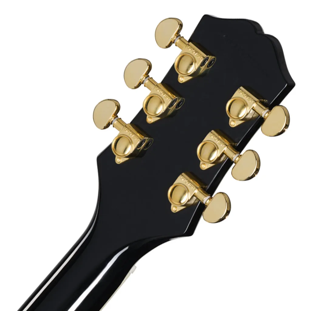 Epiphone Les Paul Custom Left Handed with Premium Gig Bag - Ebony