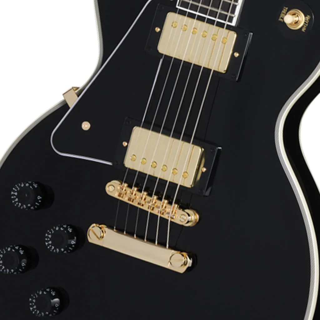 Epiphone Les Paul Custom Left Handed with Premium Gig Bag - Ebony