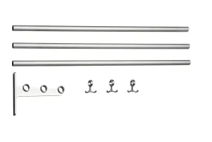 Essem Design Extension Part For Nostalgi Hat Shelf/Shoe Rack, Aluminium/Aluminium