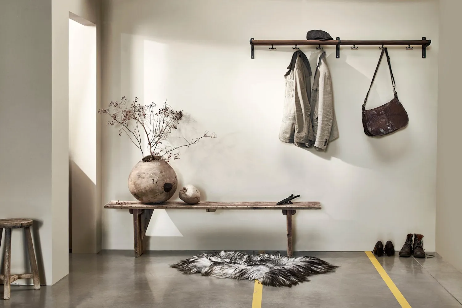 Essem Design Nostalgi Hat Shelf/Shoe Rack, Aluminium